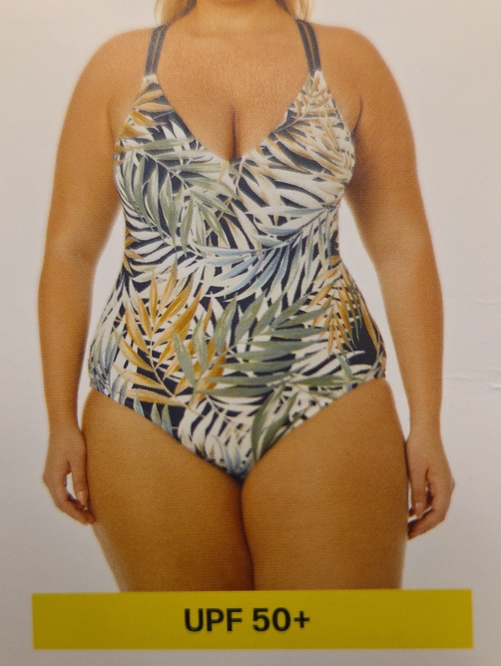 Hurley Tropical Leaf One-Piece Swimsuit in Green and Gold Size XL